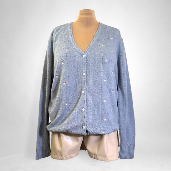 HEYSON Sweet Affairs Women's Floral Embroidered Cardigan, NWT! Size 3XL - Picture 2 of 11
